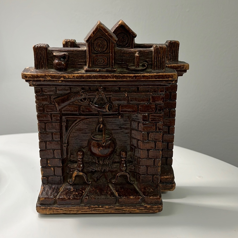 Wooden Charming Fireside Bookends